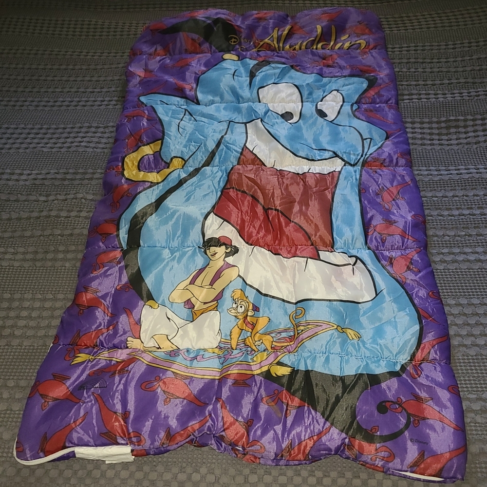 Disney Aladdin Genie Blue and Purple Sleeping Bag